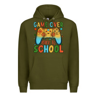 Army Green game over back to school Premium Hoodie - JahusDesignShop