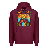 Burgundy game over back to school Premium Hoodie - JahusDesignShop