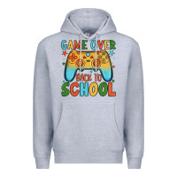 Heather Grey game over back to school Premium Hoodie - JahusDesignShop