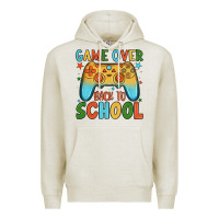 Oatmeal Heather game over back to school Premium Hoodie - JahusDesignShop