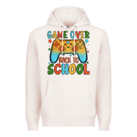 Pale Pink game over back to school Premium Hoodie - JahusDesignShop