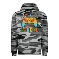 Slate Camo game over back to school Premium Hoodie - JahusDesignShop