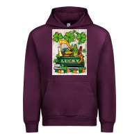 Mauve Wine lucky truck Urban Hoodie - AdoDesignShop