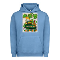 Pigment Pebble Blue lucky truck Urban Hoodie - AdoDesignShop
