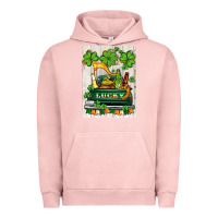 Pigment Salmon lucky truck Urban Hoodie - AdoDesignShop