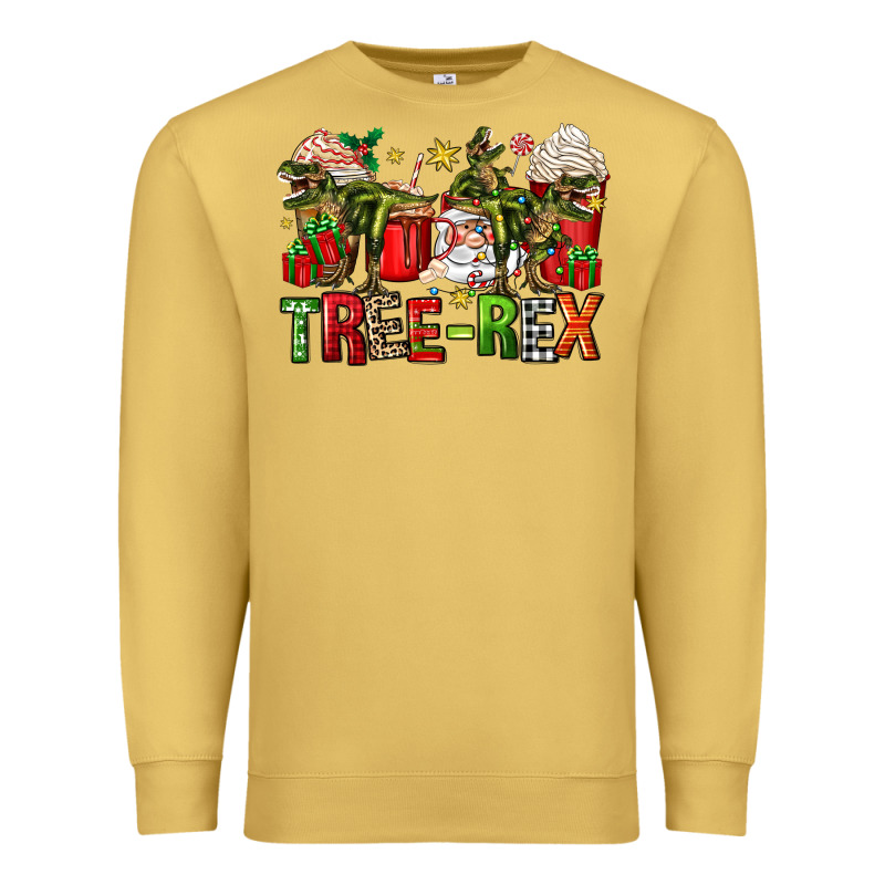 Tree Rex Coffee Cups Premium Sweatshirt by Zillion Design Studio | Teevron