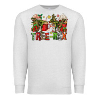 Oatmeal Heather tree rex coffee cups Premium Sweatshirt - Zillion Design Studio
