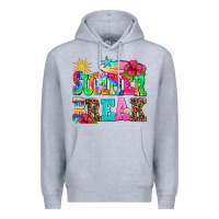 Heather Grey summer break Premium Hoodie - AdoDesignShop