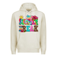 Oatmeal Heather summer break Premium Hoodie - AdoDesignShop
