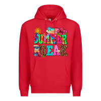 Red summer break Premium Hoodie - AdoDesignShop