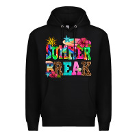 Black summer break Premium Hoodie - AdoDesignShop