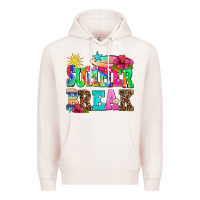 Pale Pink summer break Premium Hoodie - AdoDesignShop