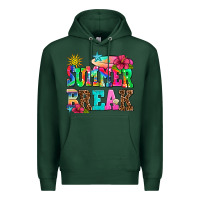 Sports Green summer break Premium Hoodie - AdoDesignShop