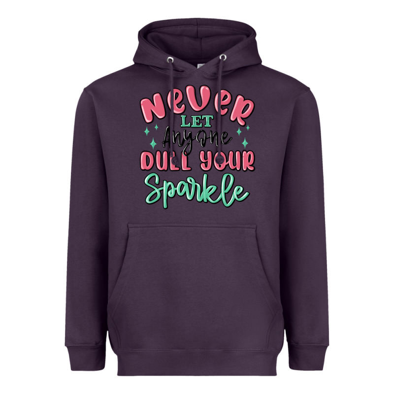 Never Let Anyone Dull Your Sparkle Heavyweight Hoodie by MaliasSmallBusiness | Teevron