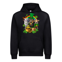Black little cows and st patricks party Urban Hoodie - AdoDesignShop