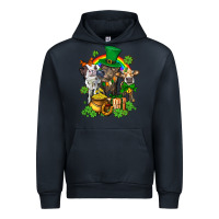 Navy little cows and st patricks party Urban Hoodie - AdoDesignShop