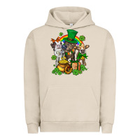 Pigment French Oak little cows and st patricks party Urban Hoodie - AdoDesignShop
