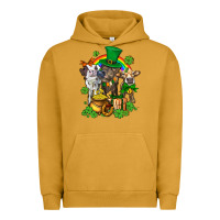 Pigment Peanut Butter little cows and st patricks party Urban Hoodie - AdoDesignShop