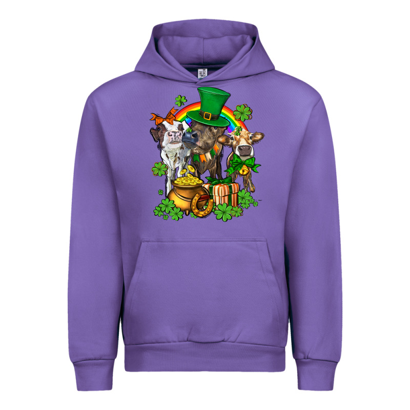 Little Cows And St Patricks Party Urban Hoodie by AdoDesignShop | Teevron