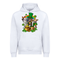 White little cows and st patricks party Urban Hoodie - AdoDesignShop