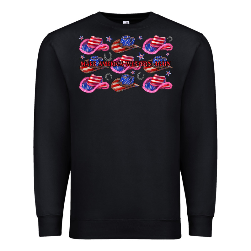 Make America Western Again Premium Sweatshirt by texasbilliewilder | Teevron