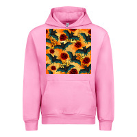 Fuchsia Pink halloween bat and roses seamless pattern Urban Hoodie - BundleAndBundleShop