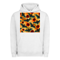 Pigment Lunar Rock halloween bat and roses seamless pattern Urban Hoodie - BundleAndBundleShop