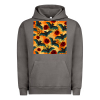 Pigment Tornado halloween bat and roses seamless pattern Urban Hoodie - BundleAndBundleShop