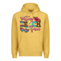 Antique Gold resting beach face Premium Hoodie - AdoDesignShop