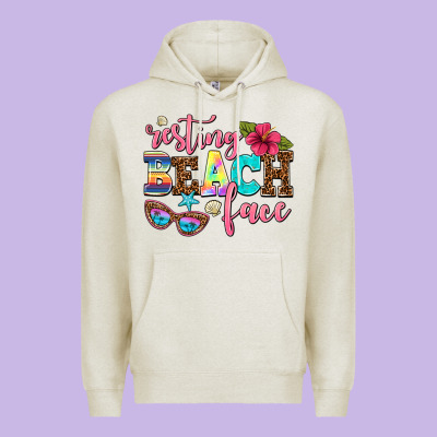 Resting Beach Face Premium Hoodie Designed By Adodesignshop