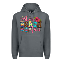Rock resting beach face Premium Hoodie - AdoDesignShop