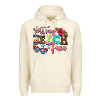 Sandshell resting beach face Premium Hoodie - AdoDesignShop