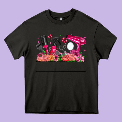 Hair Stylist Your Textt Heavy Core Tee Designed By Cowhidedigitalart