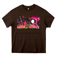 Chocolate Brown Hair Stylist Your Textt Heavy Core Tee - CowhideDigitalArt