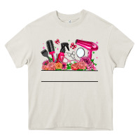 Cream Hair Stylist Your Textt Heavy Core Tee - CowhideDigitalArt