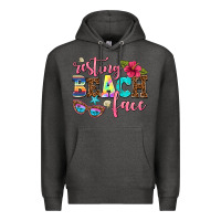Charcoal Heather resting beach face Premium Hoodie - AdoDesignShop