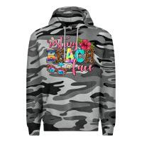 Slate Camo resting beach face Premium Hoodie - AdoDesignShop