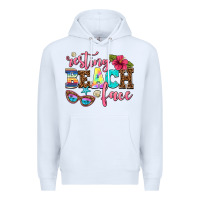 White resting beach face Premium Hoodie - AdoDesignShop