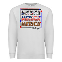 Dove Grey merica merica merica vintage Premium Sweatshirt - texasbilliewilder