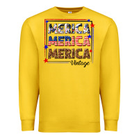 Lemon merica merica merica vintage Premium Sweatshirt - texasbilliewilder