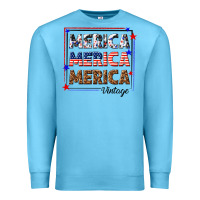 Ocean Blue merica merica merica vintage Premium Sweatshirt - texasbilliewilder