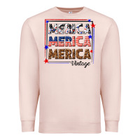 Pale Pink merica merica merica vintage Premium Sweatshirt - texasbilliewilder