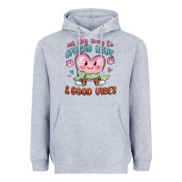 Heather Grey on my way to spread love Heavyweight Hoodie - MaliasSmallBusiness