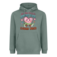 Sage on my way to spread love Heavyweight Hoodie - MaliasSmallBusiness