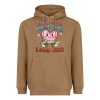 Toasted Coconut on my way to spread love Heavyweight Hoodie - MaliasSmallBusiness