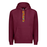 Burgundy fall leaf Premium Hoodie - BundleAndBundleShop