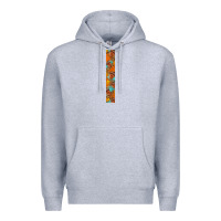Heather Grey fall leaf Premium Hoodie - BundleAndBundleShop