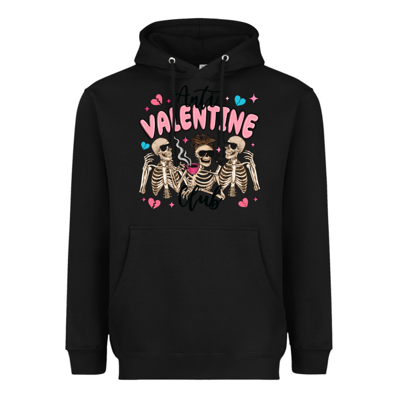 Anti Valentine Club Heavyweight Hoodie by MaliasSmallBusiness | Teevron