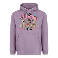 Lavender anti valentine club Heavyweight Hoodie - MaliasSmallBusiness