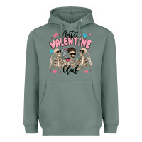 Sage anti valentine club Heavyweight Hoodie - MaliasSmallBusiness